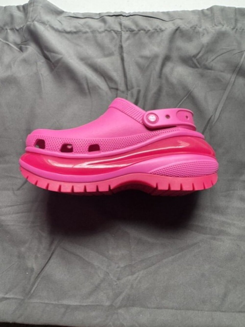 Crocs Mega Crush Clog Pink 2024 Iconic Croc Men Size 4 Women Size 6 - Picture 4 of 5